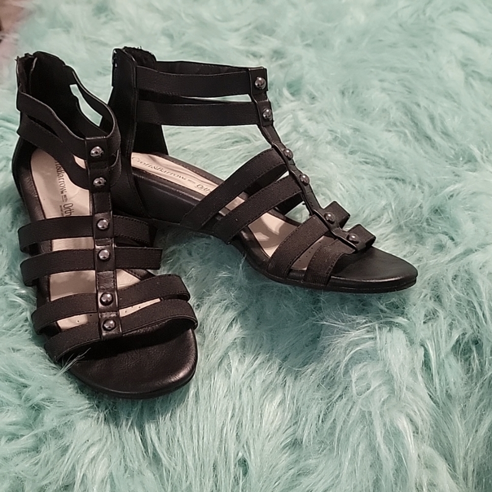 Ortholite gladiator sandal wedges